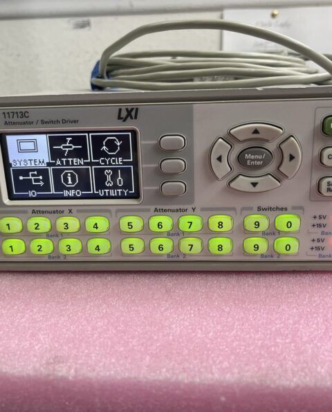 Agilent LXI 11713C Attenuator / Switch Driver  +5, +15, +24V 2 Banks