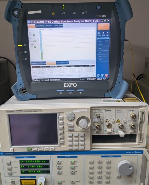 Exfo Ftb-500 5240S OPTICAL SPECTRUM ANALYZER Portable Lightweight Cald!1250-1650