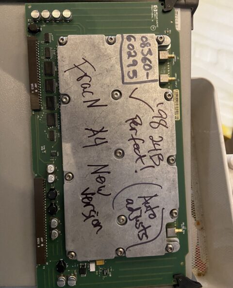 Hp/agilent 08360-60295 A4 Frac N Board 1999 836xxB/L Sweeper/generator 10Mhz Ref