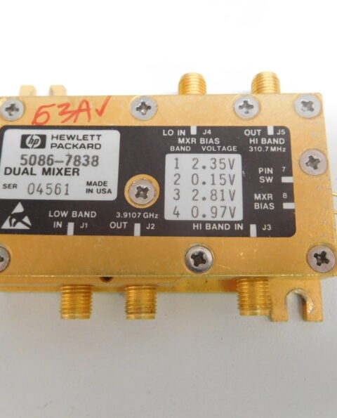 HP AGILENT dual mixer 856x +859x series 8561e 8562a 8563a 8593e 8593a 8596e etcc