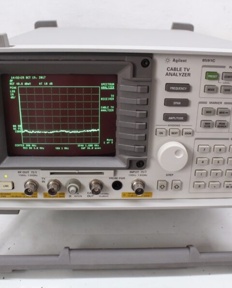 HP Agilent Keysight 8591C Cable TV Analyzer 1.8 GHz  1 4 101 102 105 11 43