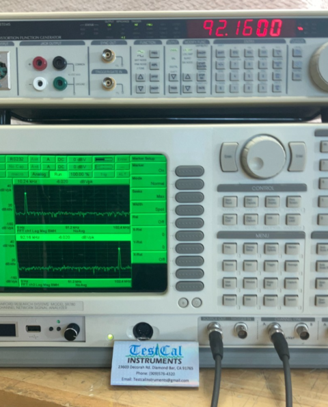 Nice Stanford Research SR780 2 Channel Network Signal Analyzer.  Cal'd with Data