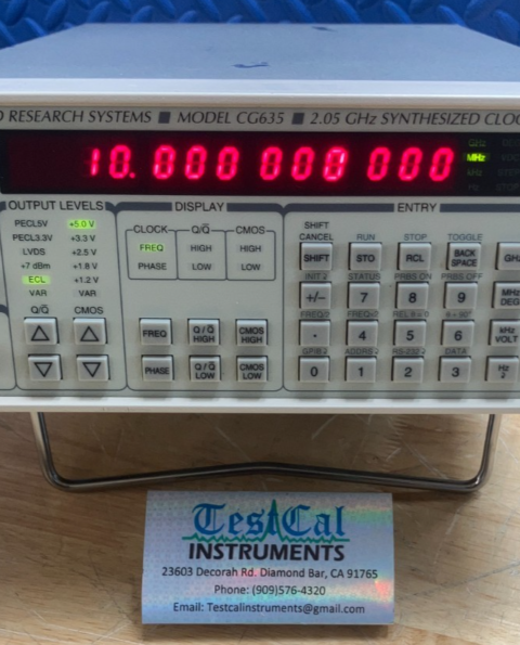 Stanford Research CG635 with Option 03 Rubidium Timebase