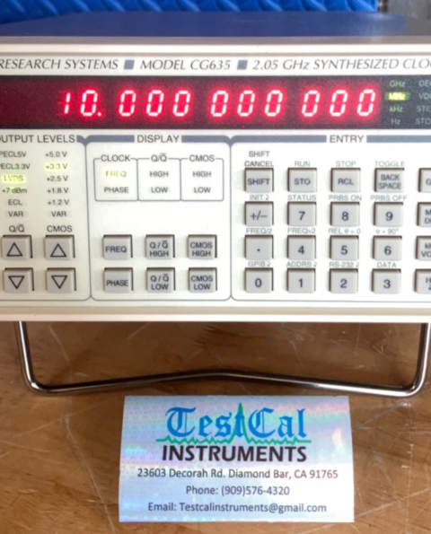 Stanford Research CG635 with Rubidium Timebase