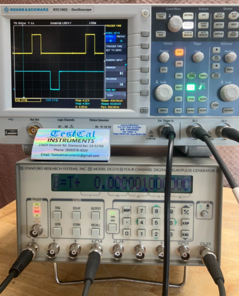 Stanford Research DG535 Digital Delay/Pulse Generator - Looks unused.